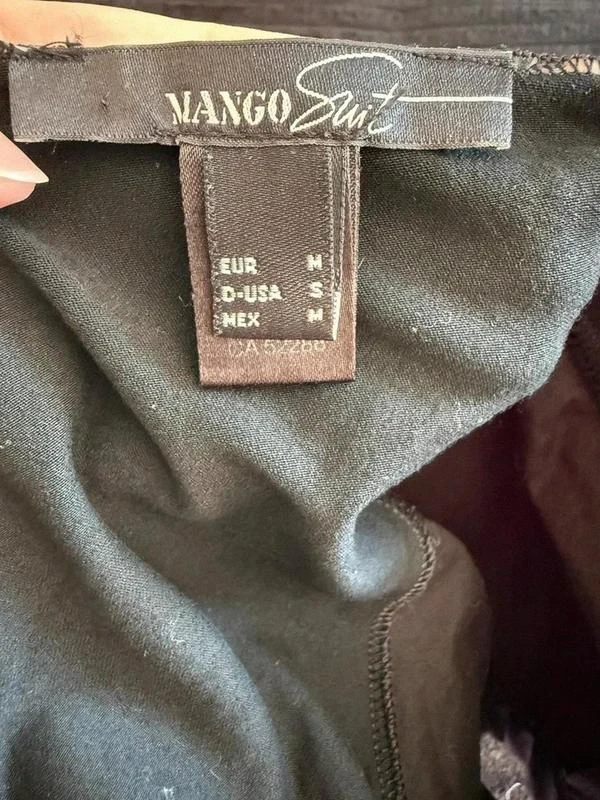 🖤 Mango Vestido Negro de Tubo por la Rodilla Talla M Chic para Fiesta y Cóctel Mujer – photo 3